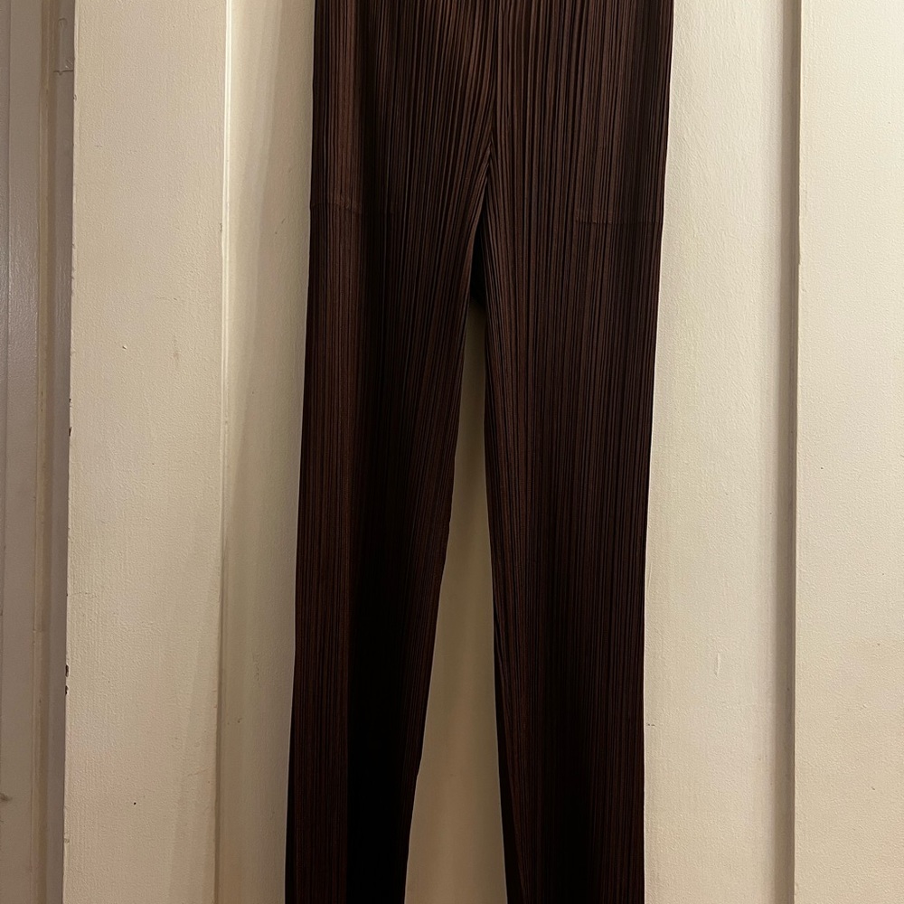 Issey Miyake Pleats Please NWT Brown Sz 3